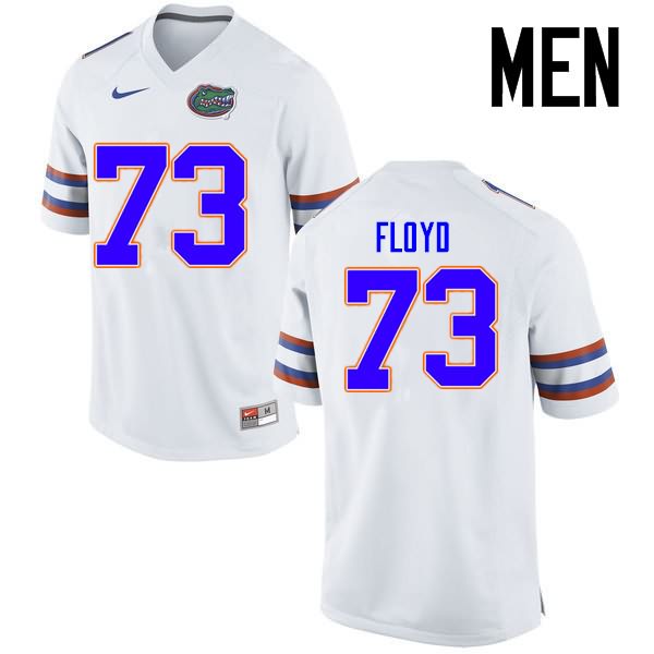 Men's NCAA Florida Gators Sharrif Floyd #73 Stitched Authentic Nike White College Football Jersey UBX8065PP